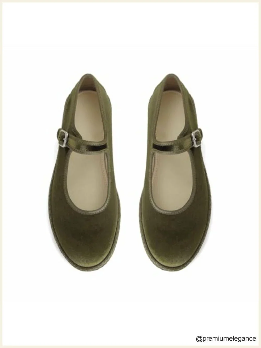 Velvet Mary Jane Flats for Women Suede Round Toe Slip On Cute Ballet Dressy